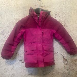 Lands End Girls Fuschia Pink Squall Jacket